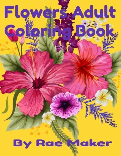 Flower Adult Coloring Book
