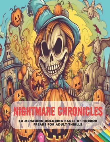 Nightmare Chronicles: 50 Menacing Coloring Pages of Horror Freaks for Adult Thrills