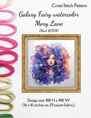 Galaxy Fairy Watercolor Cross stitch pattern by Moxy lane