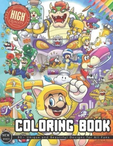 Coloring book: 80+ unique and beautiful designs for all fans