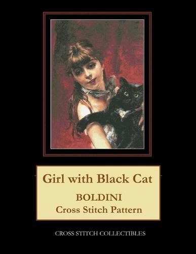 Girl with Black Cat: Boldini Cross Stitch Pattern