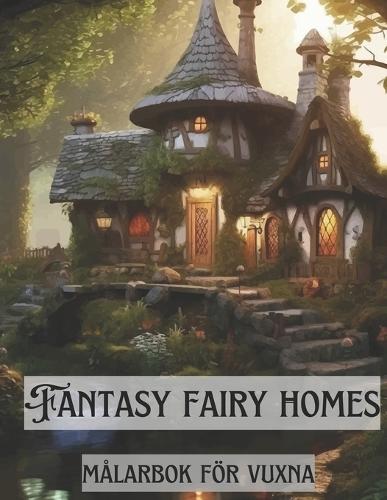 fantasy fairy homes målarbok för vuxna: 50 + 3 bonus Anti-stress målarbok med fantasy älva hem