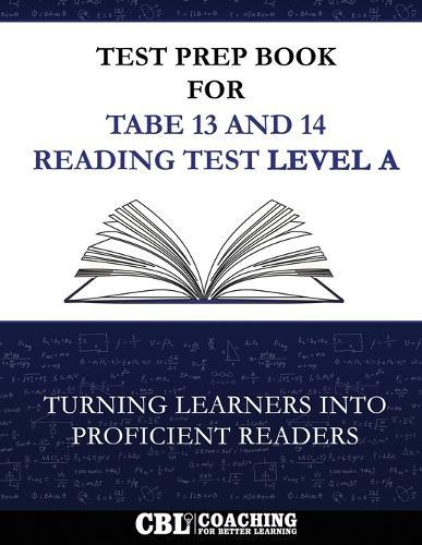 Test Prep Book for TABE 13 and 14 Reading Test Level A
