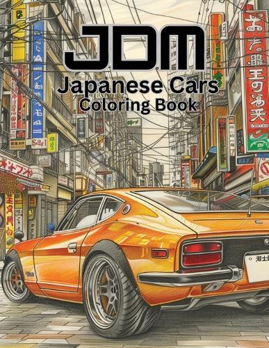 JDM Cars Coloring Book