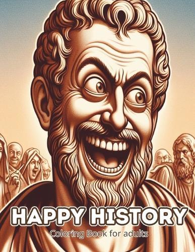 Happy History Coloring Book for adults: famous historical figures sporting silly faces coloring book, Coloring Adventure for adults