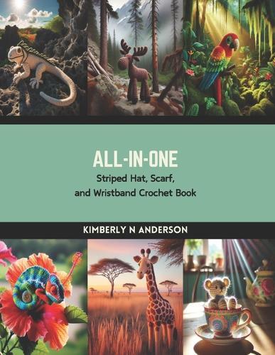 All-in-One: Striped Hat, Scarf, and Wristband Crochet Book
