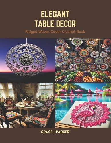 Elegant Table Decor: Ridged Waves Cover Crochet Book