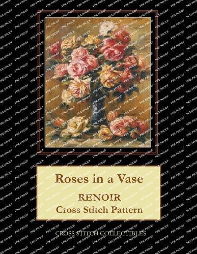Roses in a Vase: Renoir Cross Stitch Pattern