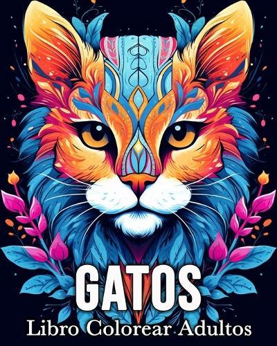 Gatos Libro Colorear Adultos: 50 Imágenes Bonitas para Aliviar el Estrés y Relajarse