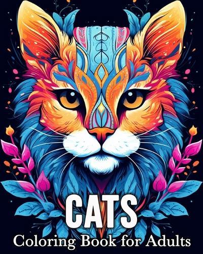 Cats Coloring Book for Adults: 50 Cute Images for Stress Relief and Relaxation