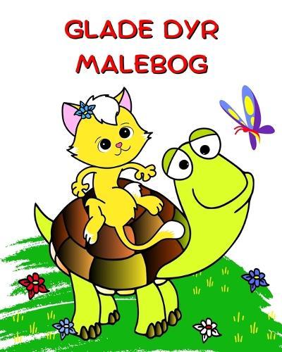 Glade Dyr Malebog: Smukke nemme farvelægningssider til børn 2+