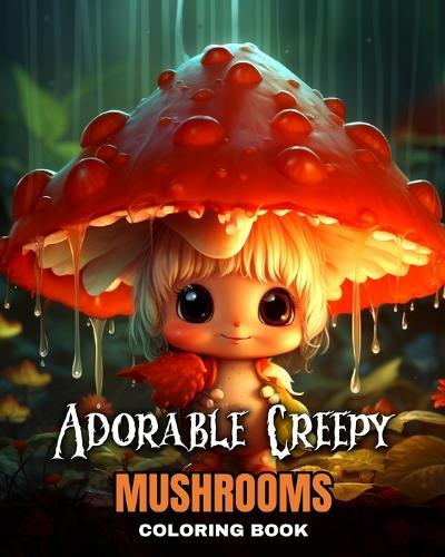 Adorable Creepy Mushrooms Coloring Book: Mini Mushroom Monsters to Color for Fun, Stress Relief, and Relaxation