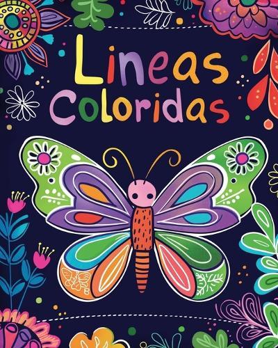 Lineas Coloridas: Aprendiendo Líneas y Colores - Actividad de colorear mariposas para niños