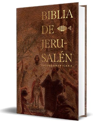Biblia Católica Biblia de Jerusalén Latinoamericana, tapa dura marrón /  Spanish Jerusalem Bible, Latin American Edition Hardcover Sand Color