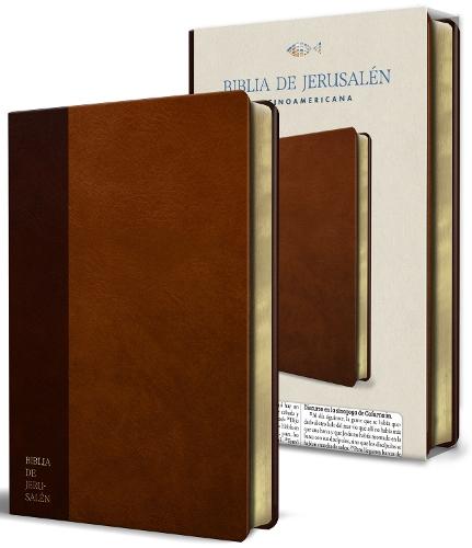Biblia Católica Biblia de Jerusalén Latinoamericana símil piel marrón / Spanish Jerusalem Bible, Latinamerican Brown leathersoft