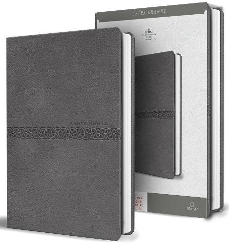 Biblia RVR 1960 letra grande, tamaño manual, símil piel gris, edición económica / RVR 1960 Bible, Large Print Handy Size, Gray Imitation Leather, Economic