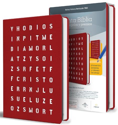 RVR 1960 para Regalos y Premios, Rojo con Sopa de Letras / Spanish Bible, RVR 1960 Gift and Award Bible Red Special Edition Wordsearch Cover
