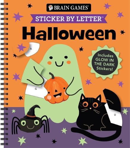 Brain Games - Sticker by Letter: Halloween: Includes Glow in the Dark Stickers!