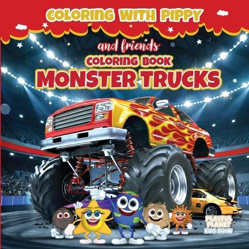 Monster Trucks Coloring Book: Crash, Smash & Color!