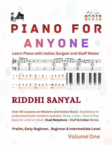 Piano For Anyone: Learn Piano with Indian Sargam and Staff Notes