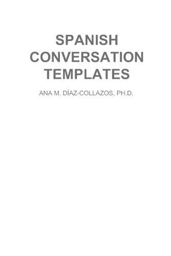 Spanish Conversation Templates