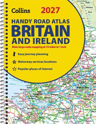 2027 Collins Handy Road Atlas Britain and Ireland: A5 Spiral
