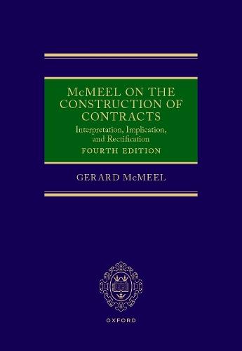 McMeel on the Construction of Contracts