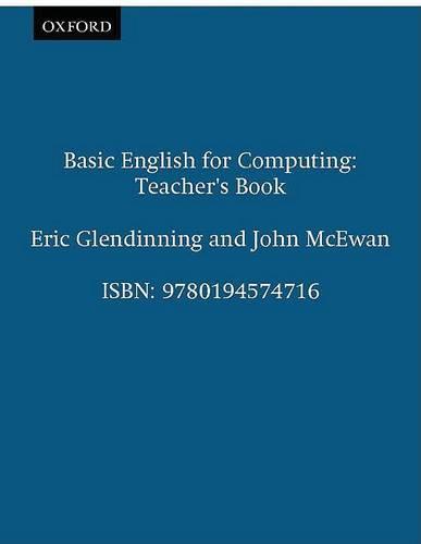 Basic English for Computing: Teacher's Book