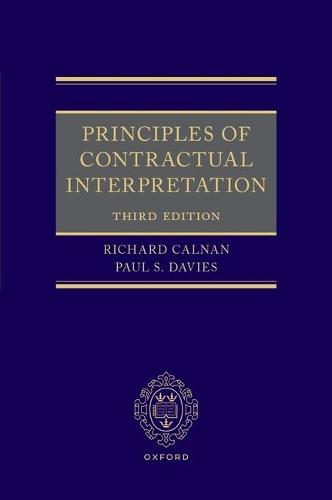 Principles of Contractual Interpretation 3e