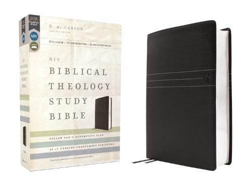 NIV, Biblical Theology Study Bible (Trace the Themes of Scripture), Leathersoft, Black, Comfort Print: Follow God’s Redemptive Plan as It Unfolds throughout Scripture