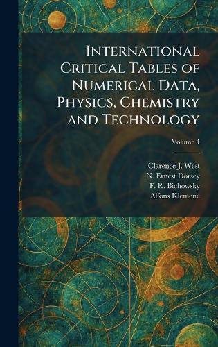 International Critical Tables of Numerical Data, Physics, Chemistry and Technology