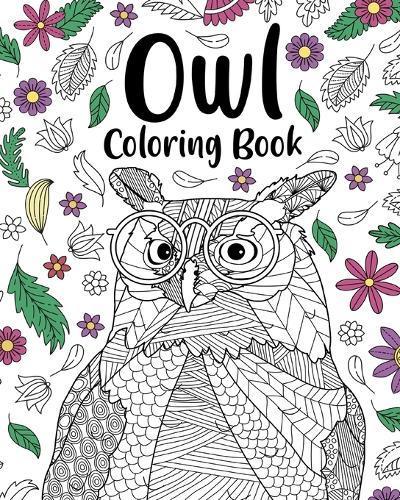 Owl Coloring Book: Coloring Books for Adults, Gifts for Owl Lovers, Floral Mandala Coloring Pages
