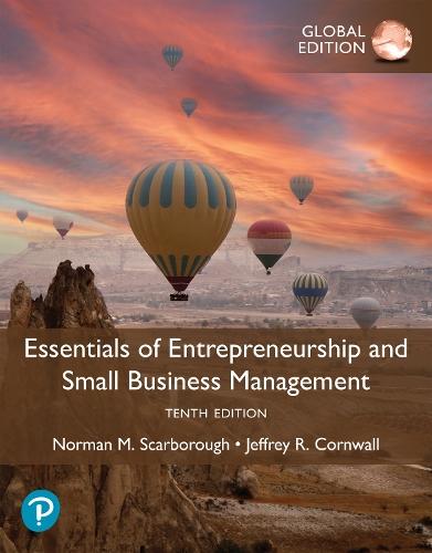 Essentials of Entrepreneurship and Small Business Management -- Global Edition