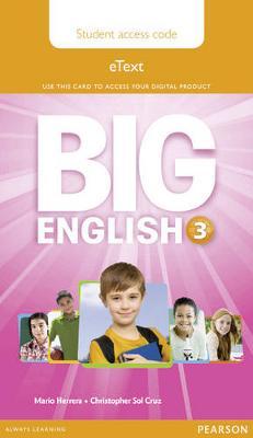 Big English 3 Pupil's eText Access Code (standalone)