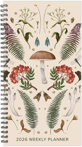 Woodland Mushroom 2026 3.5 X 6.5 Softcover Weekly Spiral