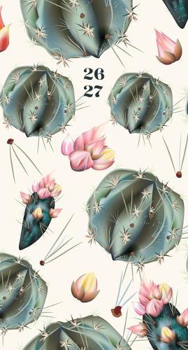 Cactus Deco 2-Year 2026-27 3.5 X 6.5 Monthly Pocket Planner