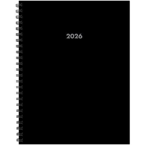 Basic Black 2026 8.5 X 11 Weekly Monthly Softcover Planner
