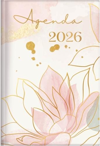 2026 Agenda - Tesoros de Sabiduría - Oro Y Loto: Con Un Pensamiento Motivador O Un Versículo de la Biblia Para Cada Día del Año