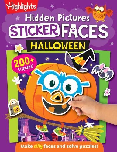 Hidden Pictures Sticker Faces: Halloween: Halloween Crafts Activity Book with Pumpkin Faces and Over 200 Silly Make-A-Face Stickers, Halloween Gift for Kids Ages 36