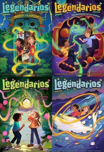 The Legendarios Mythical Collected Set: Wrath of the Rain God; The Beginning of All Things; The Child King of Uxmal; The Heron Princess