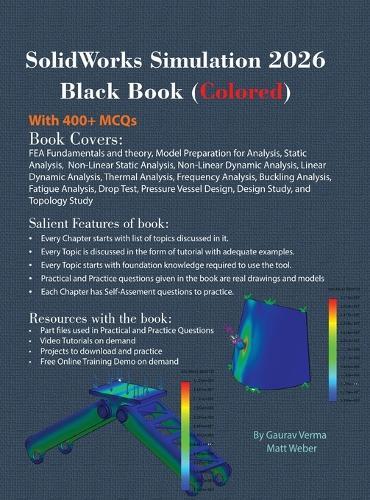 SolidWorks Simulation 2026 Black Book: (Colored)