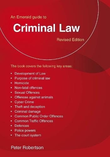 An Emerald Guide to Criminal Law: Revised Edition