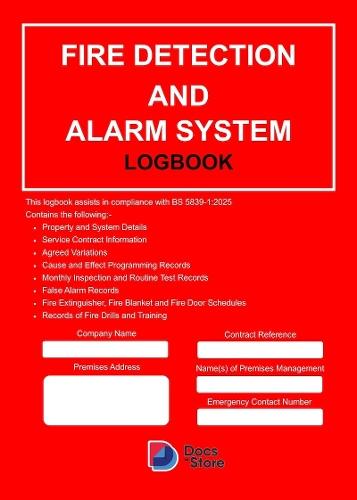 Fire Safety Logbook: Updated 2025