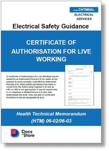 Certificate of Authorisation for live: HTM 06-02/03 Form