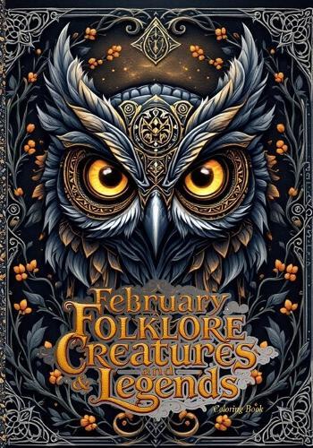 February Folklore Creatures and Legends Coloring Book: Mythical Beasts, Protective Spirits, and Intricate Fantasy Line Art for Relaxing Adult Coloring