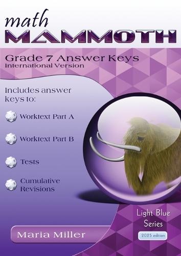 Math Mammoth Grade 7 Answer Keys, International Version