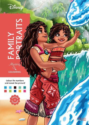 Mystery Colouring - Family Portraits: Reveal iconic Disney characters with colour by number