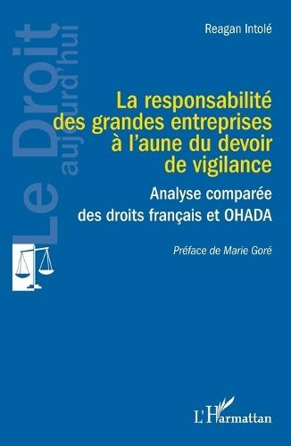La responsabilité des grandes entreprises à l'aune du devoir de vigilance: Analyse comparée des droits français et OHADA