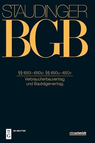 §§ 650i-650o; 650u-650v: (Verbraucherbauvertrag Und Bauträgervertrag)