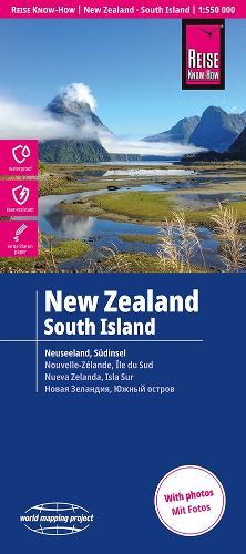 New Zealand, South Island Map: 1:550,000